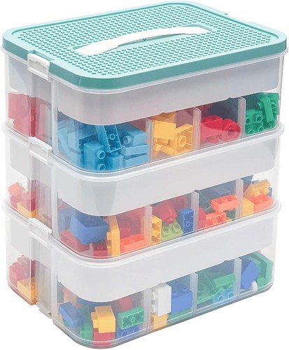 Plastic stackable toy storage - stackable,