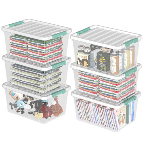 Quart clear stackable - clear,