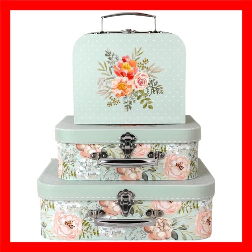 Paperboard suitcases set 3 - paperboard, of