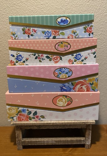 Spring floral nesting boxes - floral,