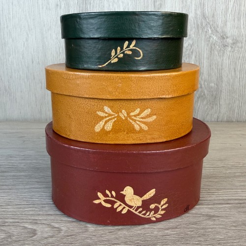 Nesting oval storage boxes - oval,