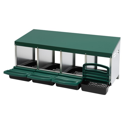 Grid green chicken nesting - green,