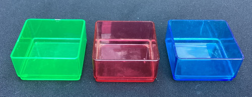 Green red blue plastic - blue,