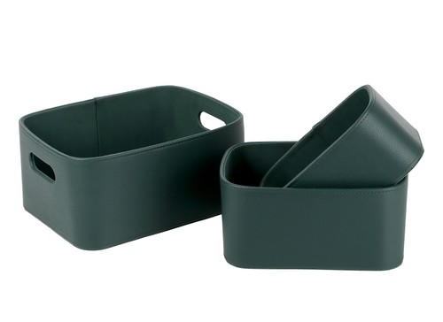 Pcs green faux leather - 3,